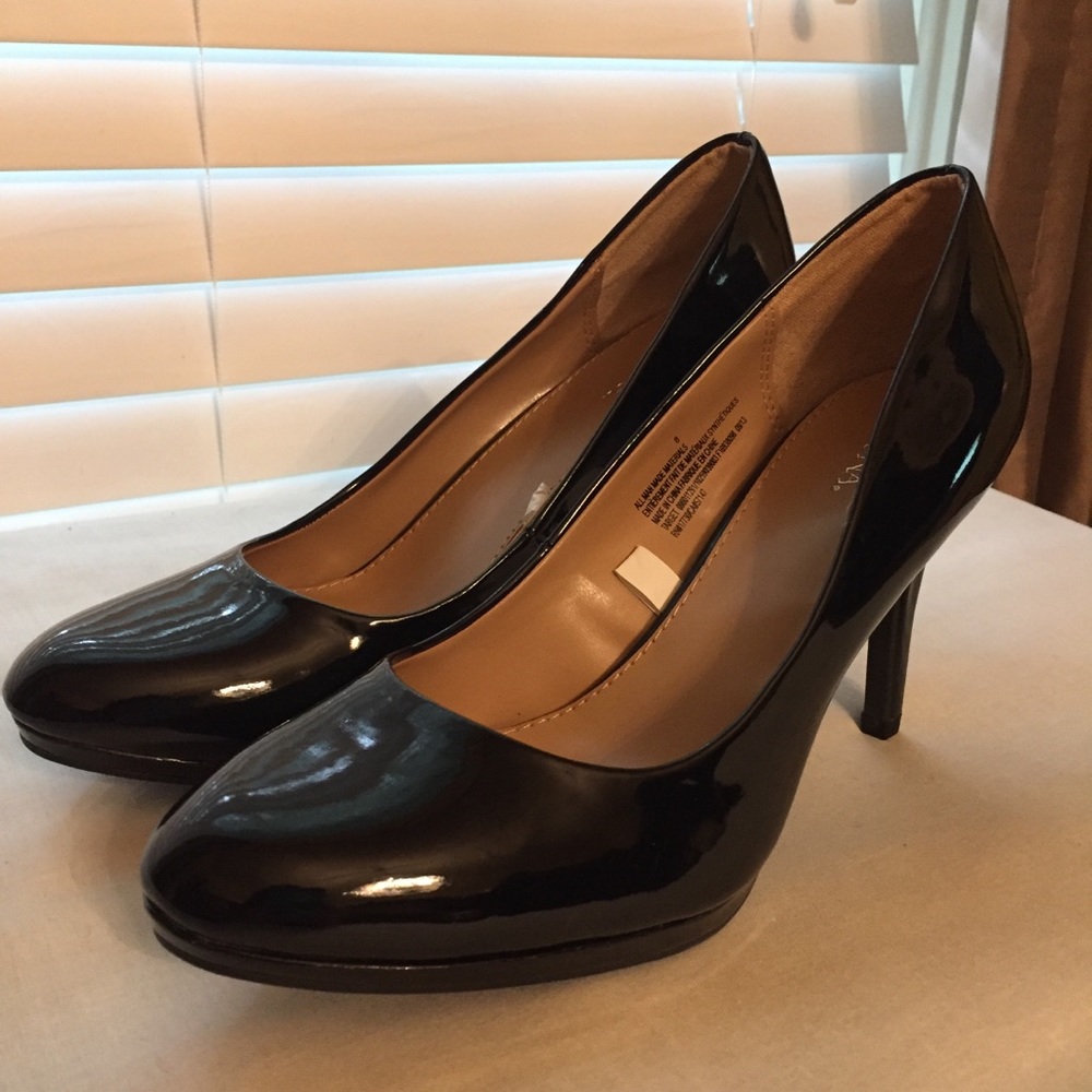 Merona Black Patent Leather Heels